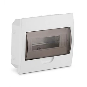 TABLERO O GABINETE EMPOTRABLE DE 2 A 12 POLOS PARA TERMICOS DE RIEL DIN, CON PUERTA-BORNERA.