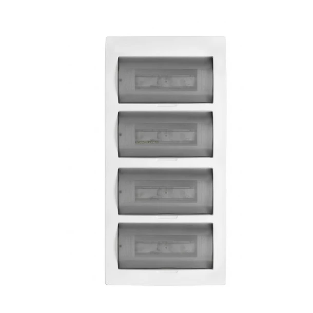 TABLERO O GABINETE ADOSABLE DE 2 A 48 POLOS PARA TERMICOS DE RIEL DIN, CON PUERTA-BORNERA. 