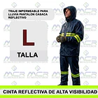 TRAJE IMPERMEABLE REFLECTIVO + CASCO + LINTERNA O LAMPARA MINERA DE 25000 LUX 4