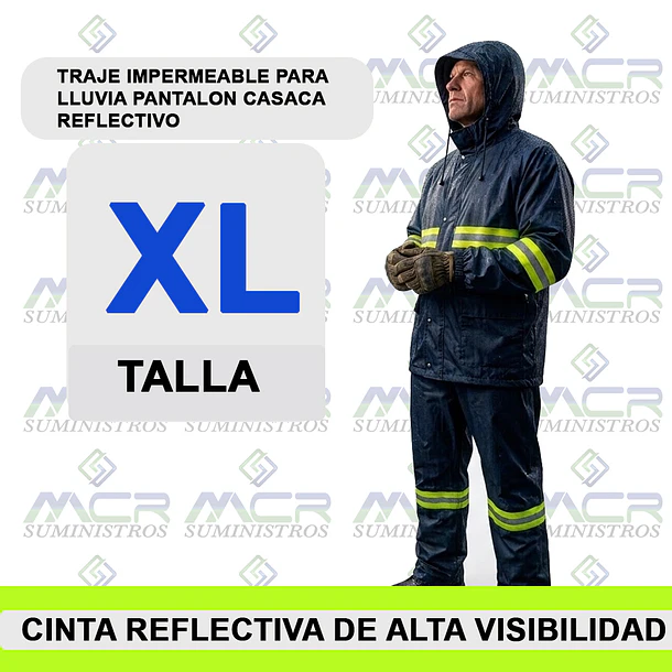 TRAJE IMPERMEABLE REFLECTIVO + CASCO + LINTERNA O LAMPARA MINERA DE 25000 LUX 5
