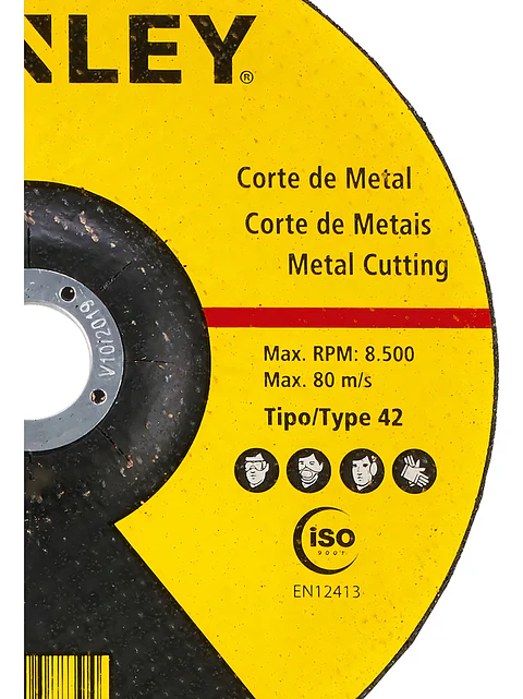 Disco Corte Inox/Metal 7 Stanley (180x1,6x22) STA8067
