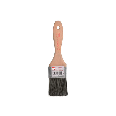 Brocha 2" Premium 5/8 Cerda Natural Mango Madera  - Condor