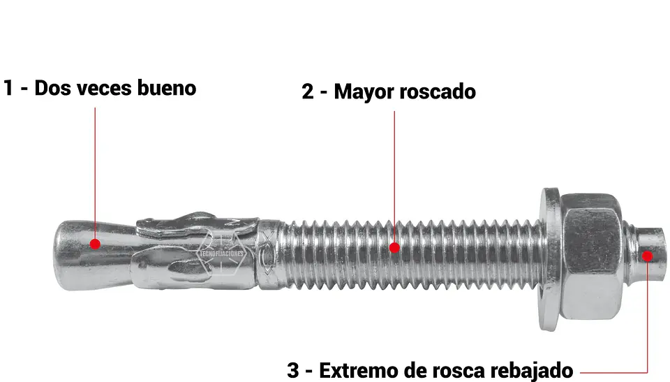 Perno de Anclaje / Expansión - 1/4 X 3 1/4 5