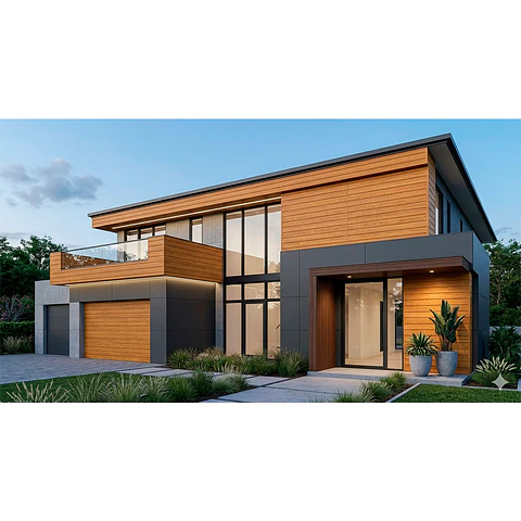 Metal Siding 3,8mts X 38cm color Roble CM-064