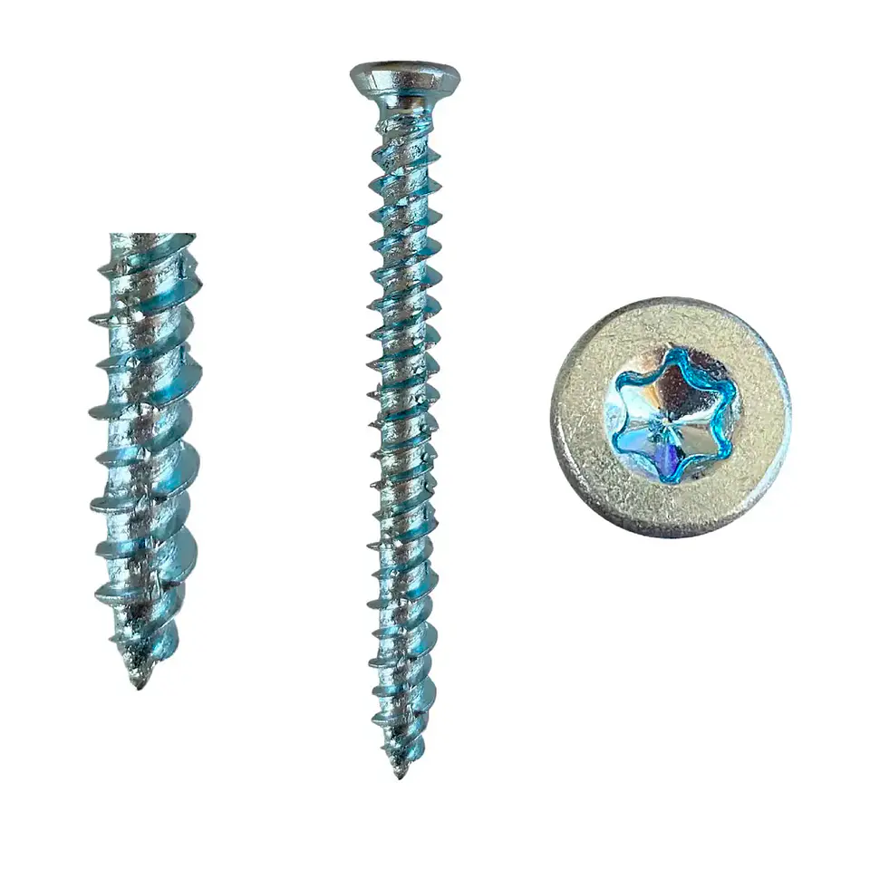 Tornillo para Concreto Torx 7,5 x 82 mm - 100 Unidades 2