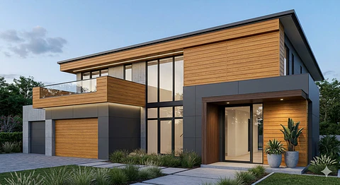 Metal Siding 3,8mts X 38cm color Roble CQ-064