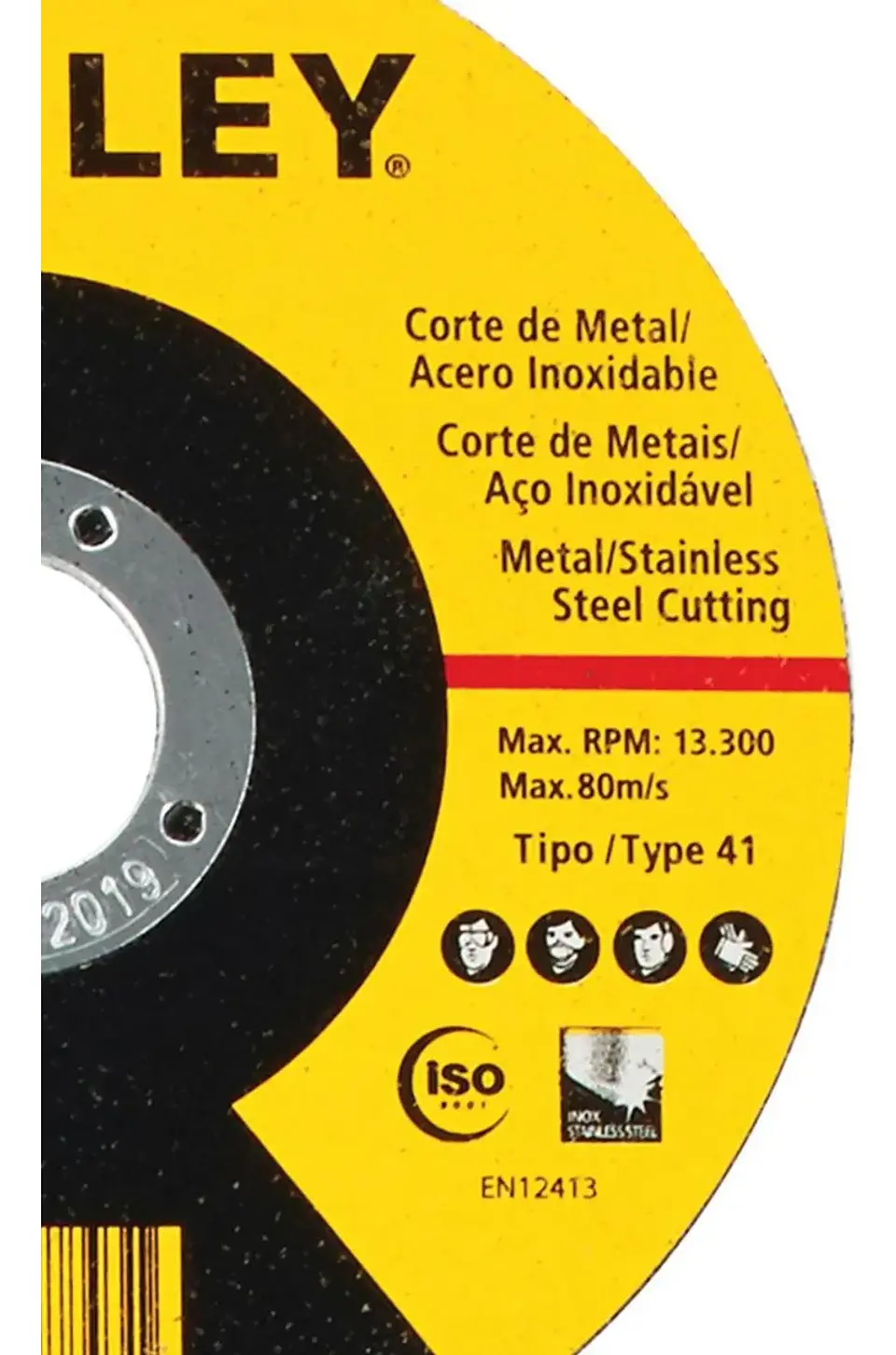 PACK 100 Discos Corte Inox/Metal 4 1/2 Stanley (115x1,0x22) STA8061 3