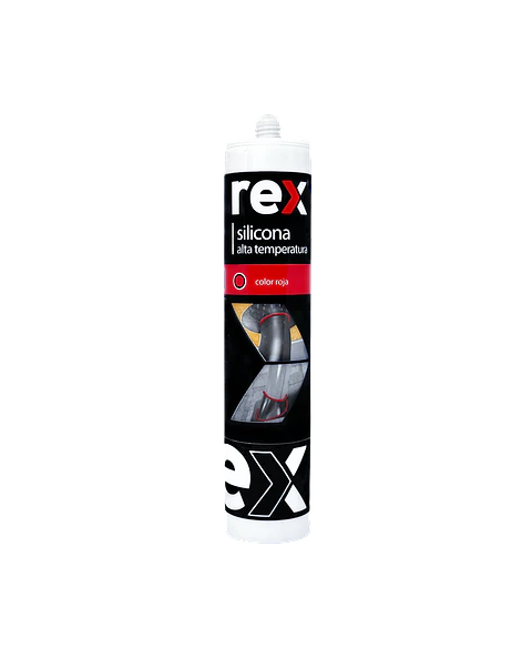 Silicona Alta Temperatura REX 300ml - Color Rojo