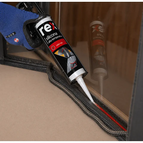 Silicona Alta Temperatura REX 300ml - Color Rojo