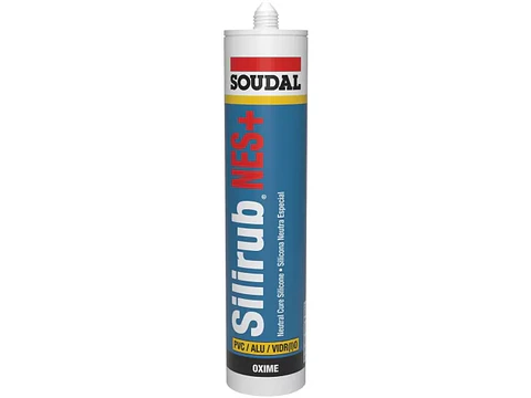 Silicona Neutra Silirub NES+ SOUDAL 300ml - Color Blanco