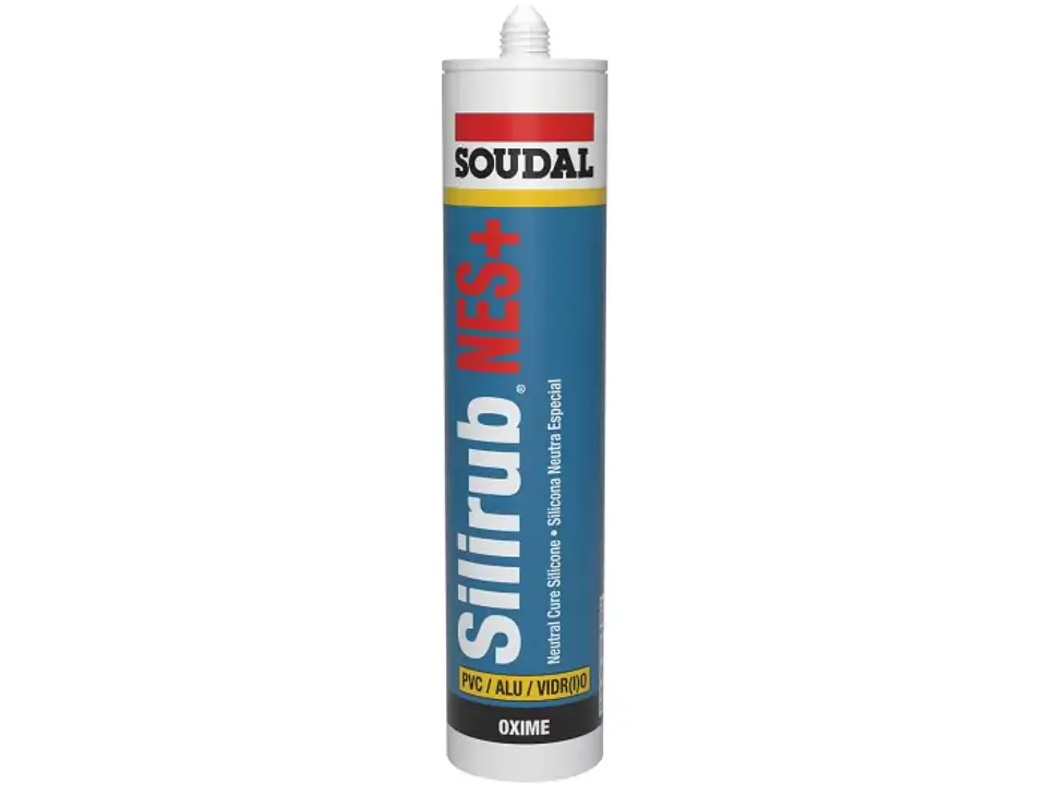 Silicona Neutra Silirub NES+ SOUDAL 300ml - Color Blanco 1