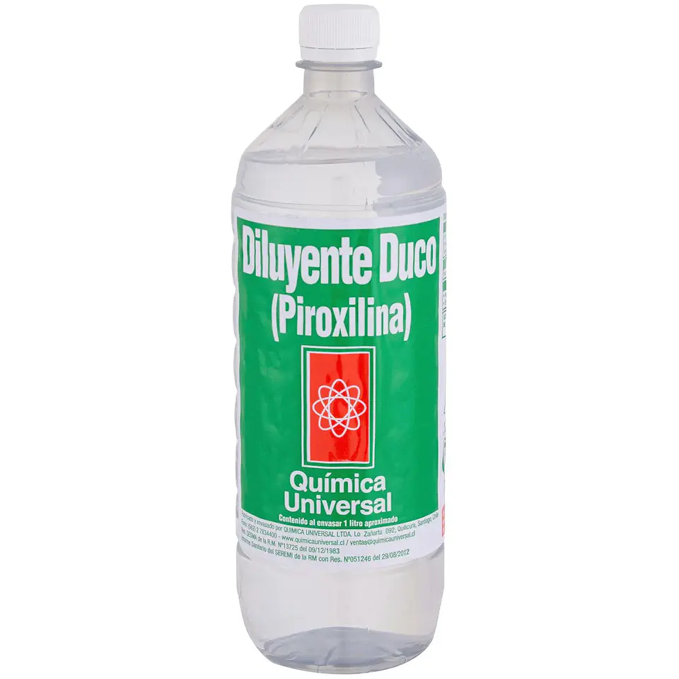 Diluyente DUCO (Piroxilina) 1 Litro - QUIMICA UNIVERSAL 1