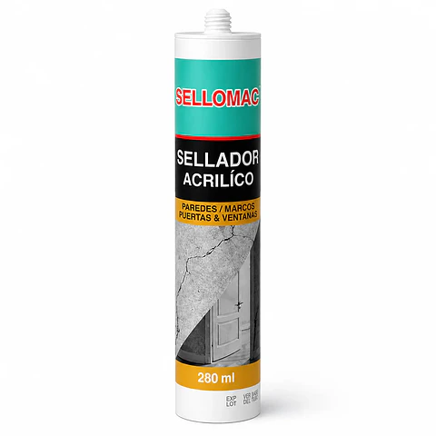 Sellador Acrílico SELLOMAC 280ml - Color Blanco