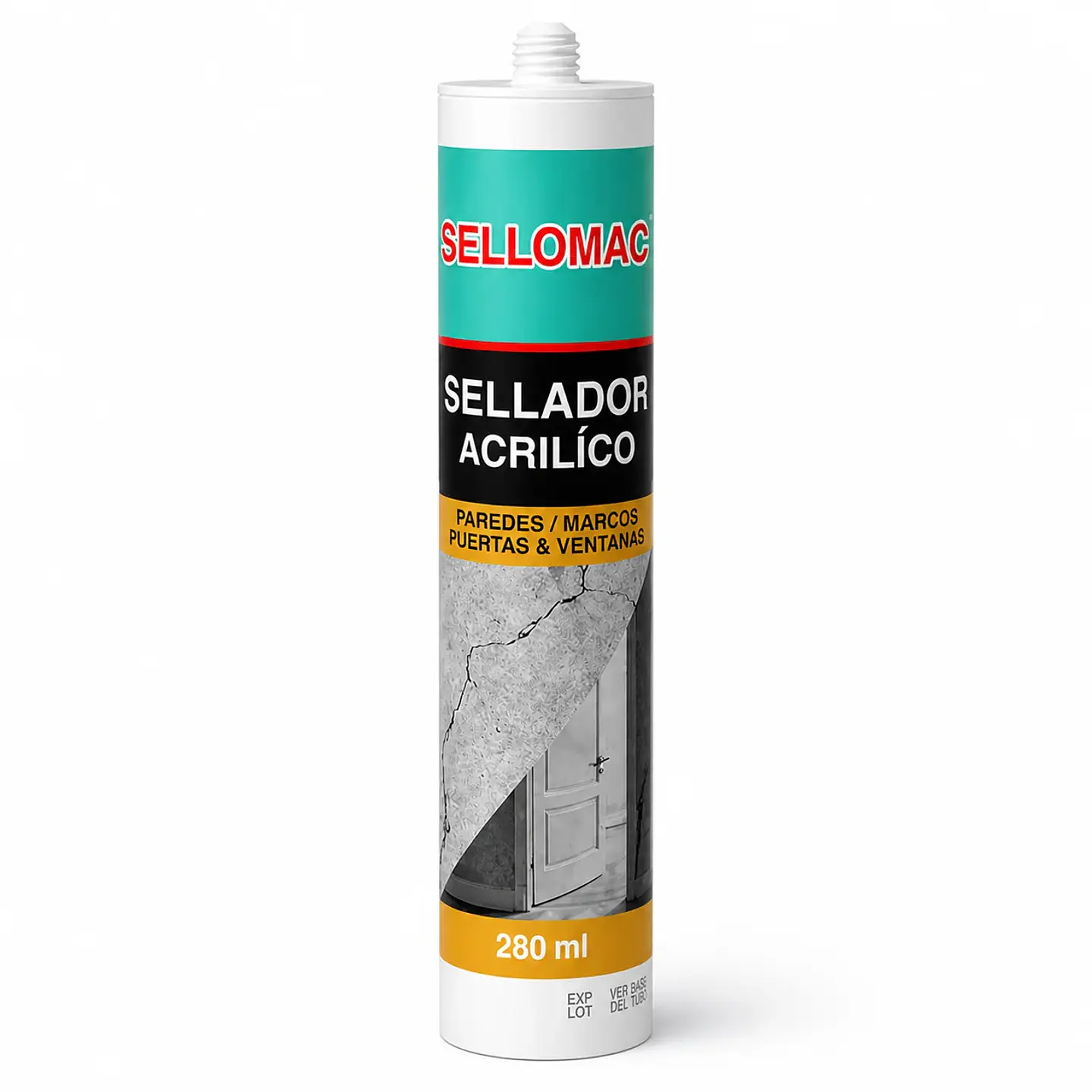 Sellador Acrílico SELLOMAC 280ml - Color Blanco 1