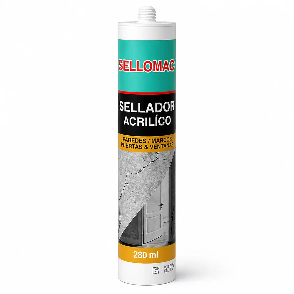 Sellador Acrílico SELLOMAC 280ml - Color Blanco 1