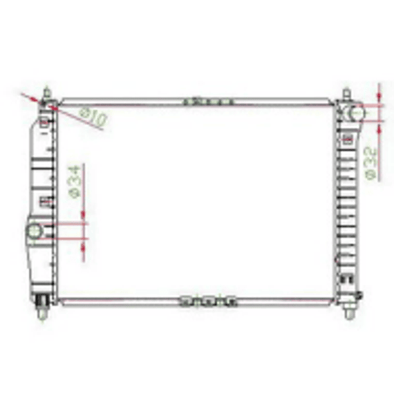 RADIADOR MOTOR CHEVROLET AVEO 1.4 04/09