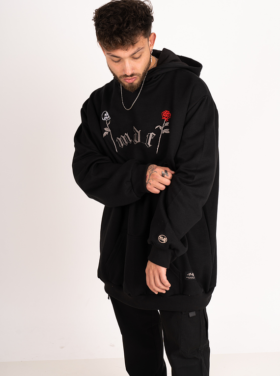 MDF® Hoodie Black SKULL CLAVEL