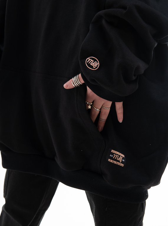 MDF® Hoodie Black REAL AF