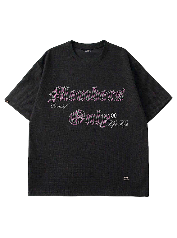 MDF® Tee Black MEMBERS ONLY® Couture