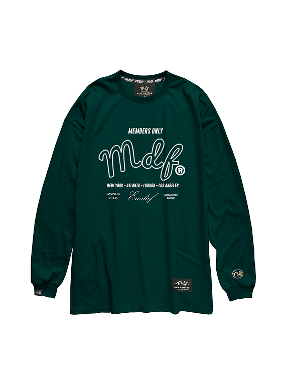 MDF® Long Sleeve Cash Green MEMBERS ONLY®