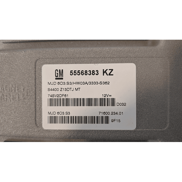 OPEL MARELLI 55568383 KZ MJD6O3.S3 HW03A 2