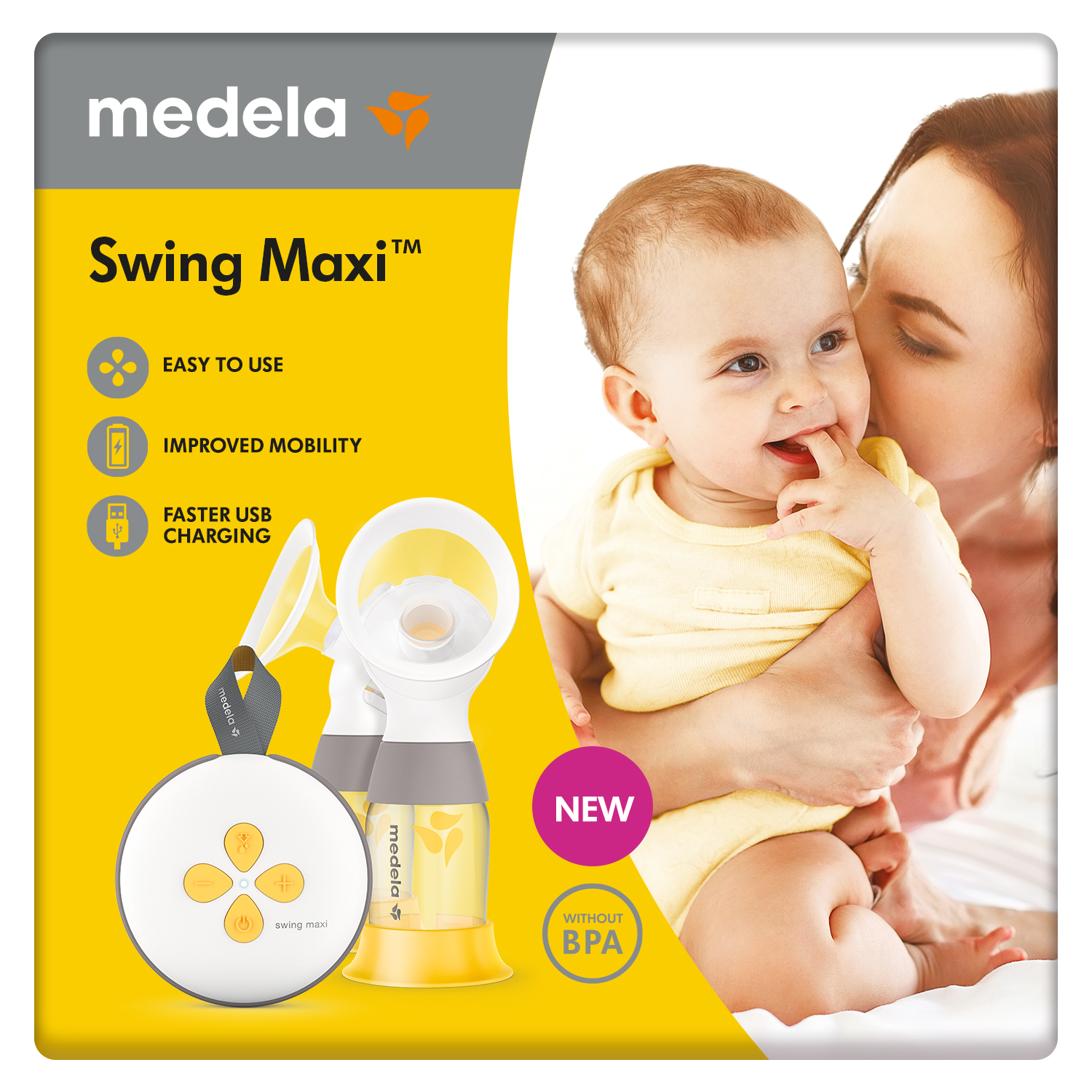 Medela Extractor Leche Eléctrico Doble Maxi Swing Flex - Atida