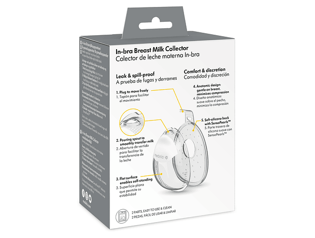 Recolector de Leche Materna Medela In-Bra (Pack x2)