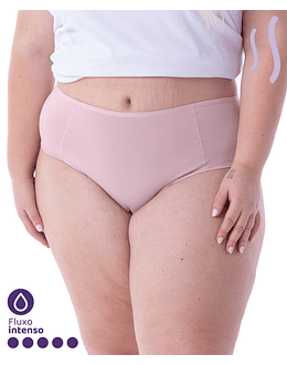 CALZON MENSTRUAL PLUS SIZE FLUJO ALTO ROSA