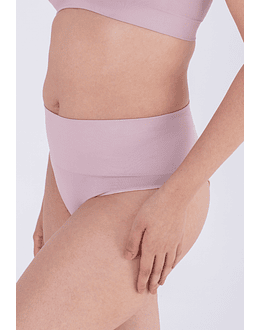 Calzón post parto  cintura alta con refuerzo en el abdomen sin costura