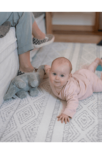 Alfombra de Juego / Play Mat Amapolas & Rombo Gris XL