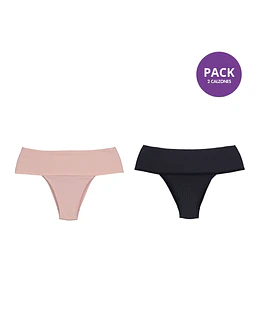 Pack x2 Calzones Maternales | Rosa - Negro