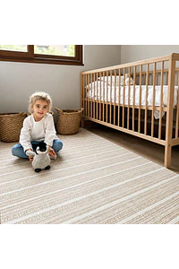 Playmat Alfombra Antigolpes para Bebé 125x180 cm – Líneas Étnicas / Rombos Lana