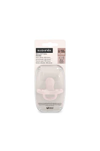 Chupete Todo Silicona Fisiológico  6/18 M Soft Rosa