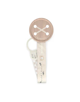 Broche Cinta Botón Wild Beige
