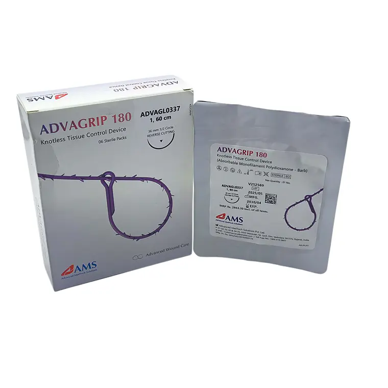 Sutura Barbada Abssorbible Vio 1 60Cm,1/2 Circ Cort Rev36Mm.  ADVAGL0337 1