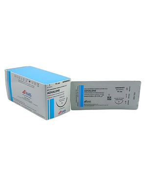 Sutura Polipropi Azul 1-0 75 Cm,1/2 Circ Tp 36Mm. ADVA8425