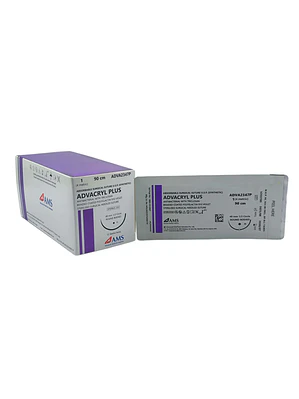 Sutura Poliglac Plus Vio 1 90 Cm,1/2 Circ Tp 4Mm.ADVA2347P