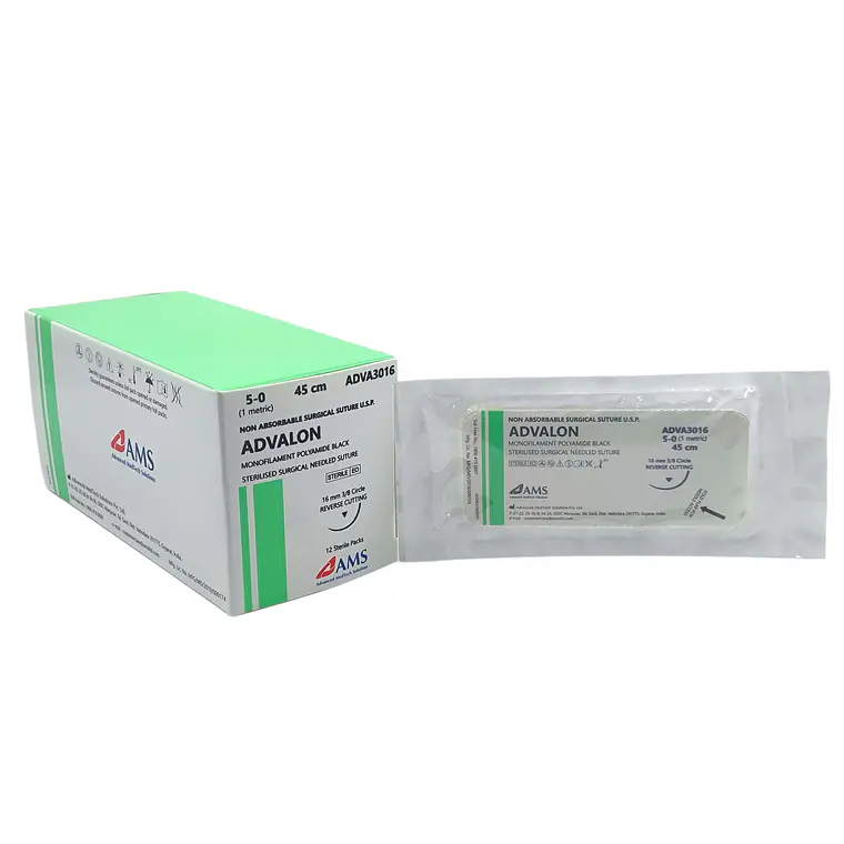 Sutura Nylon Negro 5-0 45Cm, 3/8 Cort Rev 16Mm. ADVA3016 1