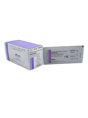 Sutura Poliglac Vio 0 90 Cm, 1/2 Circulo Tp 30 Mm. ADVA2338