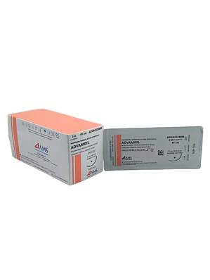 Sutura Poliglecaprone Vio 3-0 45 Cm,3/8 Circ Cort Rev 25mm. ADVA3326MS