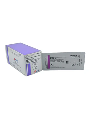 Sutura Poliglac Vio 2-0 90 Cm,1/2 Circulo Tp 26Mm. V9020HR26. CAJA POR 12 UNIDADES