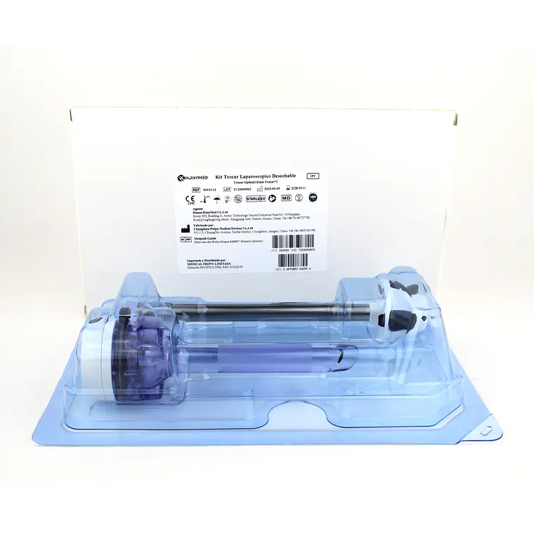 Trocar Óptico 12 X 100mm. Ref. WPTC12. Honymed 2