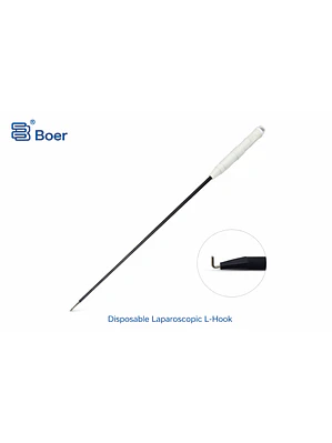 L-Hook Electrodo con Cable . Ref. B04L405330B, Desechable,