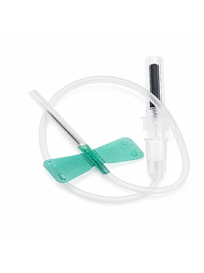 SCALP VEIN 21G 18-20mm LUER LOCK C/EXTRACTOR