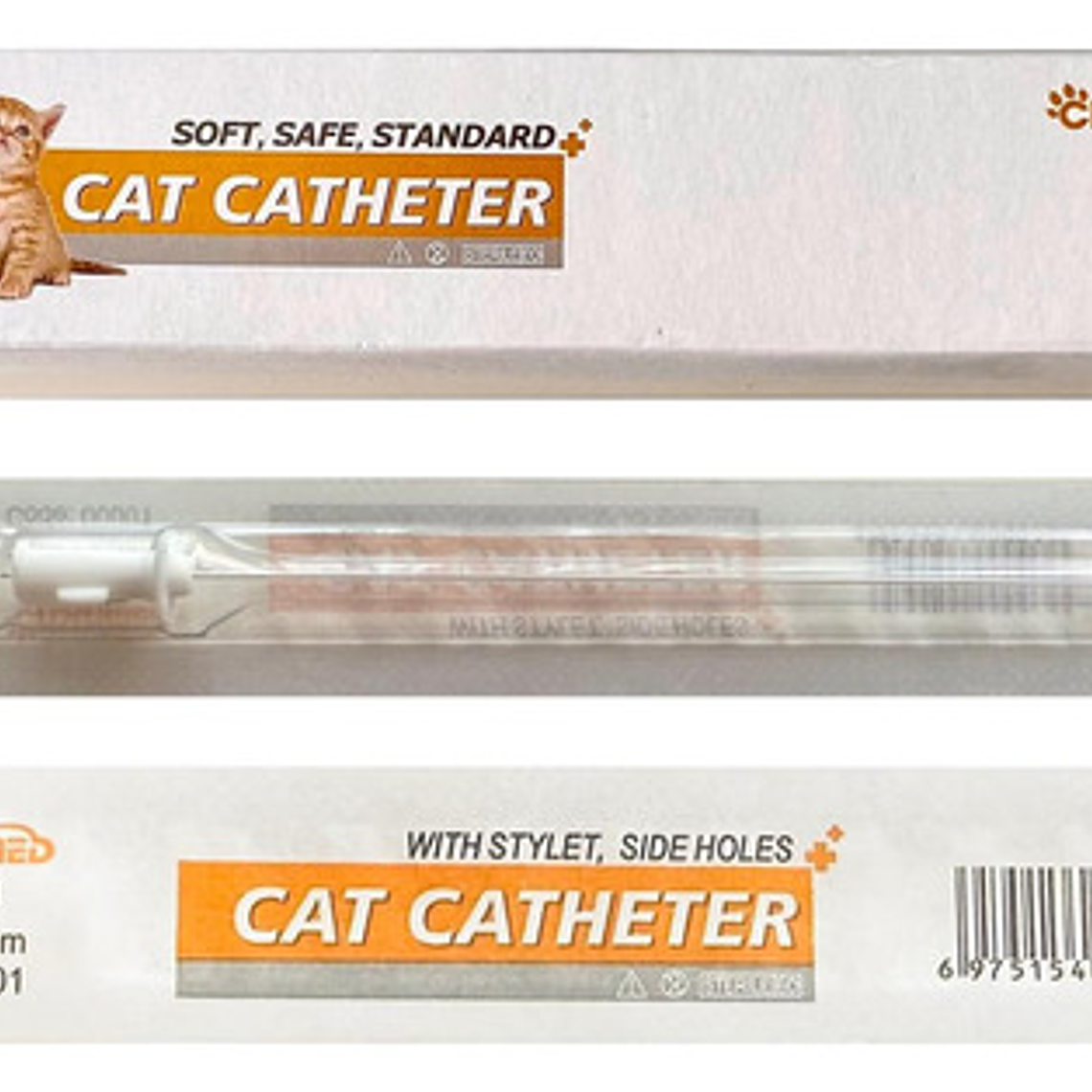 Catéter Urinario Gato Con Estilete, 3fr - 1.0 X 130mm, 1 Und 1
