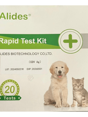 Test Rápido Distemper Canino Cdv, Caja 20 Uds, Veterinario
