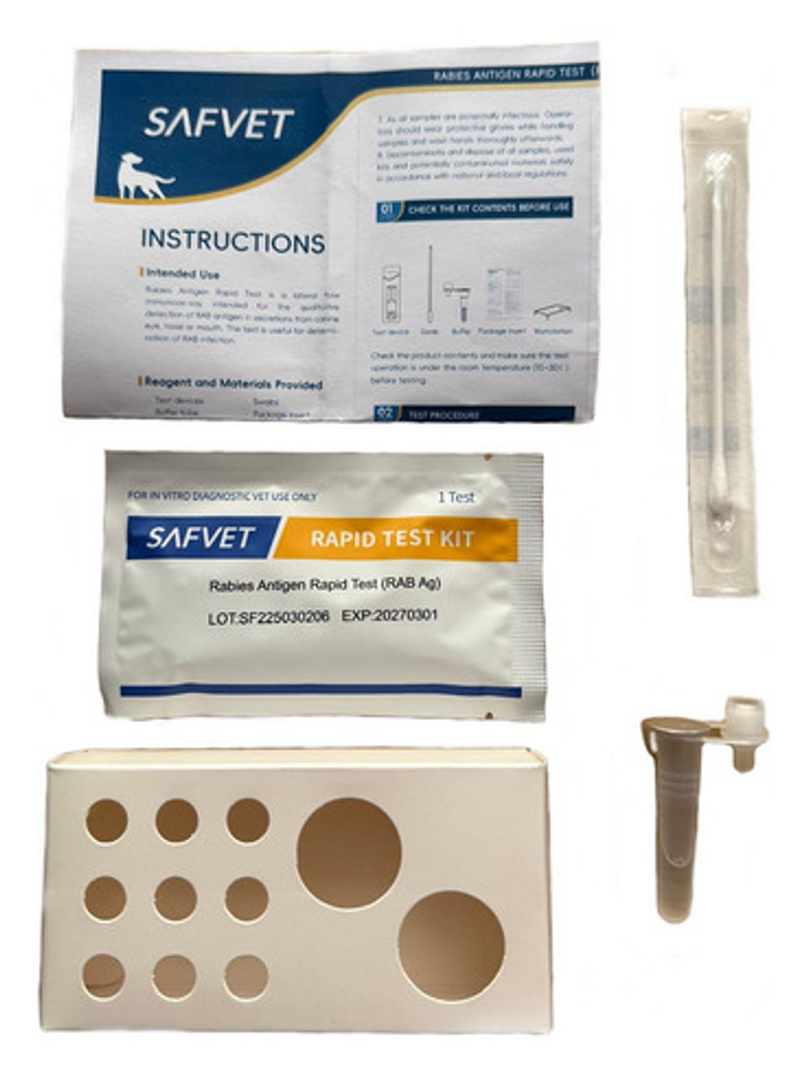 Test Rápido Rabia Canino, 1 Uds, Veterinario Premium 2