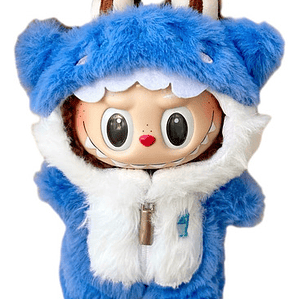 Ropa Accesorios Disfraz Labubu (sin Muñeco), Enterito Azul