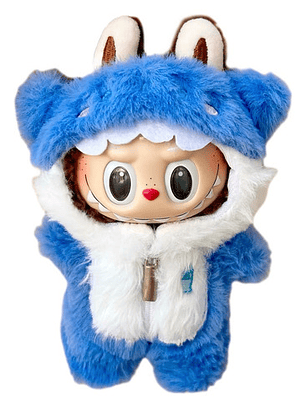 Ropa Accesorios Disfraz Labubu (sin Muñeco), Enterito Azul