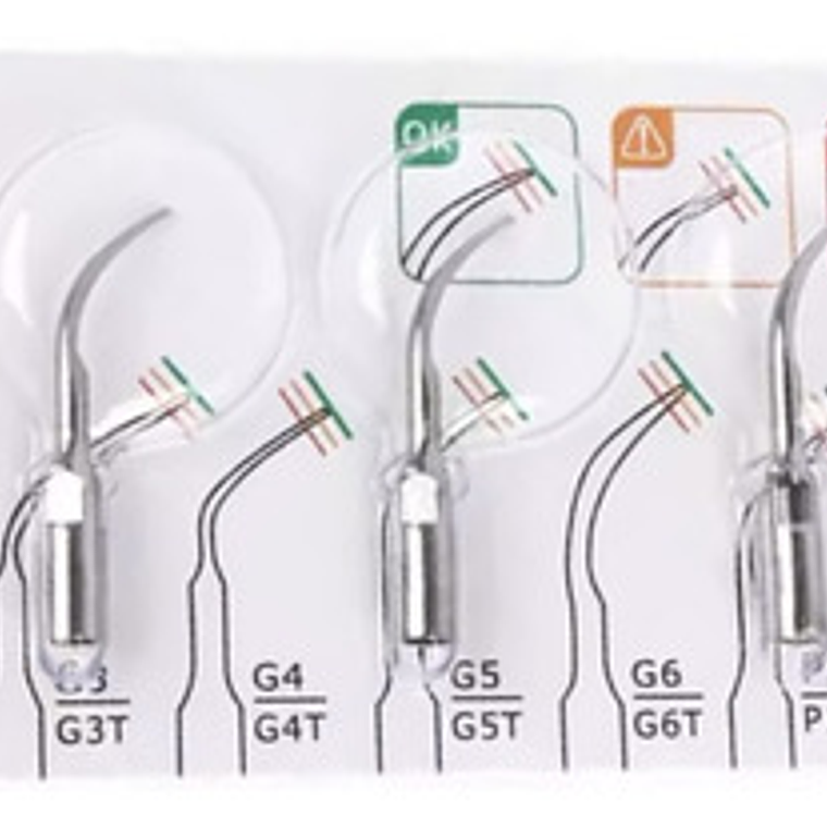 Pack 5 Puntas Scaler Ultrasonido, Dte Satelek Nsk, Gd1 Pd1 2